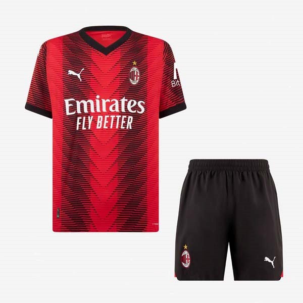 Camiseta AC Milan 1ª Niños 2023-2024